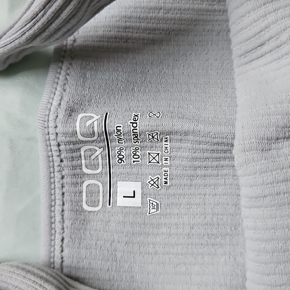 QQQ Black and Gray Bodysuit Set, Size L - Picture 3 of 8